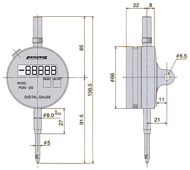 Dimensions PDN-20