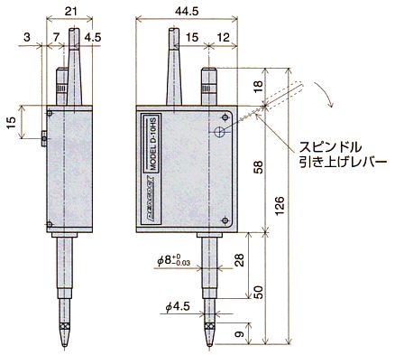 外観寸法図 D-10HS