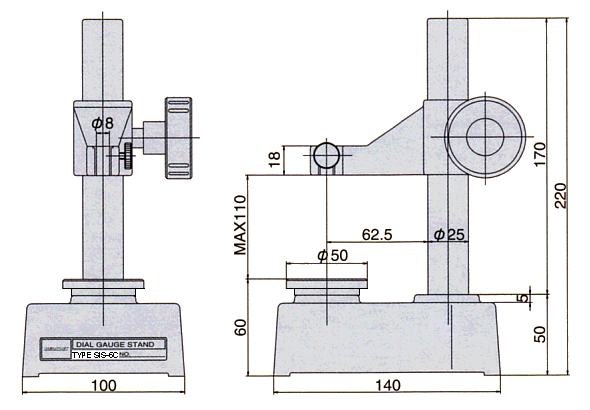 Dimensions ; SIS-6C