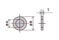 Dimensions ; CG series Spacers