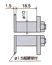 測定子寸法図 LB-7V