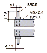 測定子寸法図 LB-7S