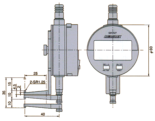 外観寸法図 GH-127