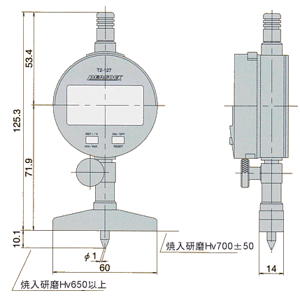 外観寸法図 T2-127