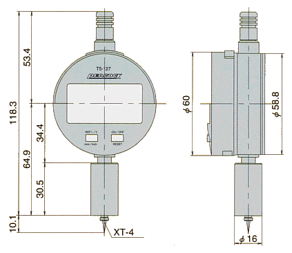 外観寸法図 T5-127