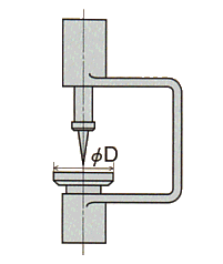 Top pointed needle type, bottom flat type