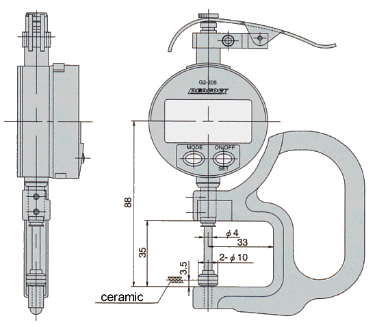 Dimensions ; G2-205, G2-257