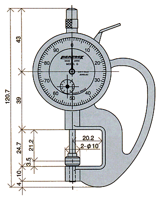 Dimensions ; G-0.4N, G-2.4N