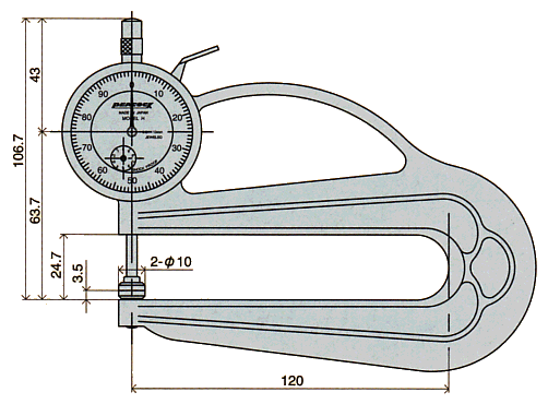 Dimensions ; H-0.4N, H-2.4N