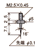 T-4 測定子形状