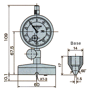 外観寸法図 T-3