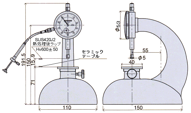 R1-B 外観寸法図