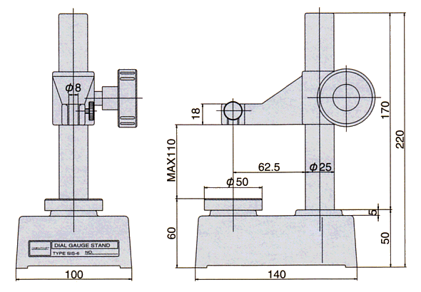 Dimensions ; SIS-6