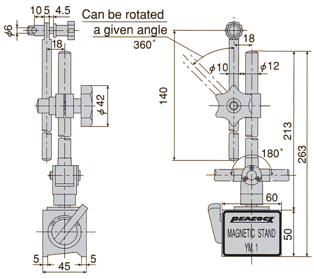 Dimensions ; YM-1