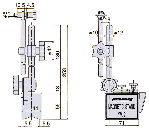 Dimensions ; YM-2